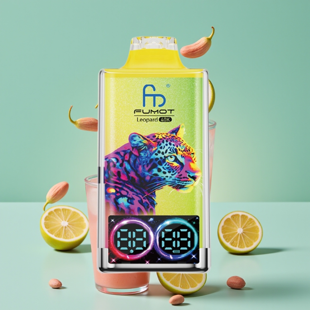 Fumot Leopard 40K Puff Dual Mesh 700mAh Type-C Pembe Limonata