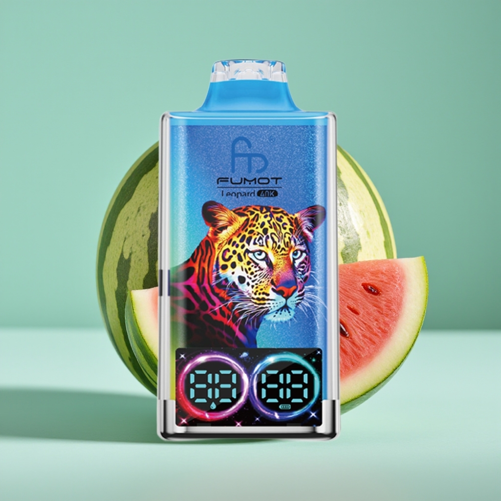 Fumot Leopard 40K Puffs Dual Mesh Karpuzlu Sakız Aromalı 700mAh Type-C Dijital Ekran