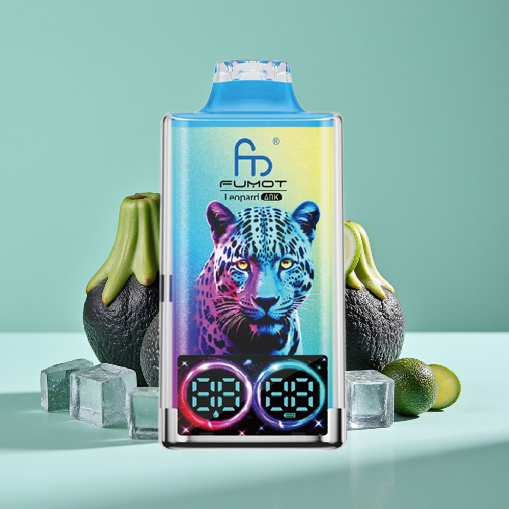 Fumot Leopard 40K Puffs Dual Mesh Siyah Ejder Buz Tip-C Şarj