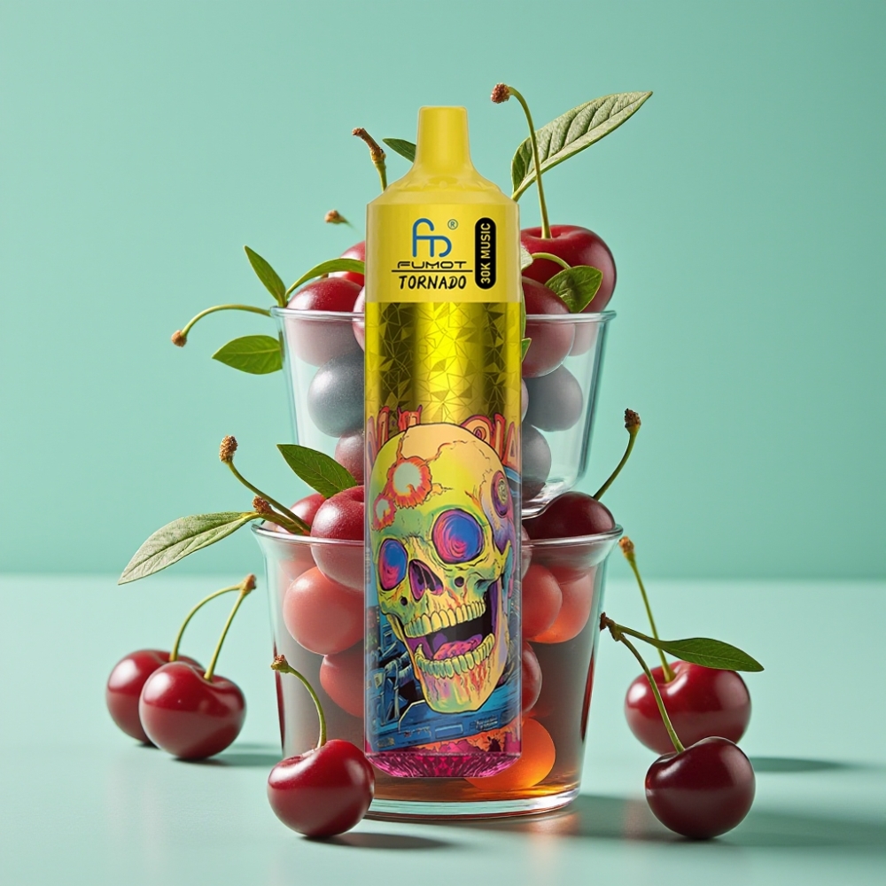 Fumot RandM Tornado 30000 Puf 30mL 1.0 Ohm Kiraz Kola vape Türkiye toptan