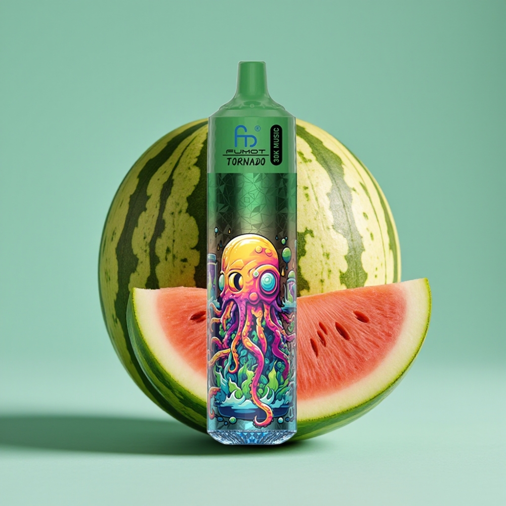 Fumot RandM Tornado 30000 Puff 30mL %2/%5 Nikotin 1.0 Ohm Mesh Karpuz Kavun LED Ekran