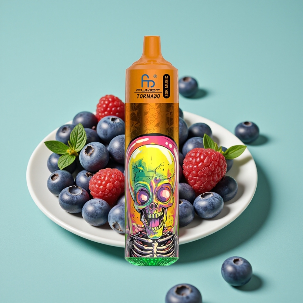Fumot RandM Tornado 30000 Puff 30mL 5% 1.0 Ohm Mesh 600mAh LED Böğürtlen Ahududu