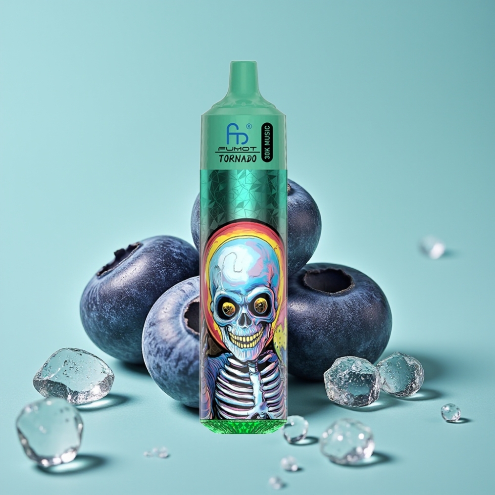 Fumot RandM Tornado 30000 Puff 30mL 5% Mavi Böğürtlen Buz LED Ekran
