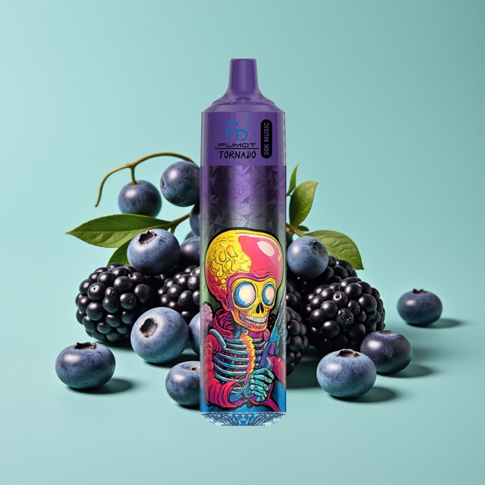 Fumot RandM Tornado 30000 Puff 30mL 5% Mavi Böğürtlen Siyah Böğürtlen