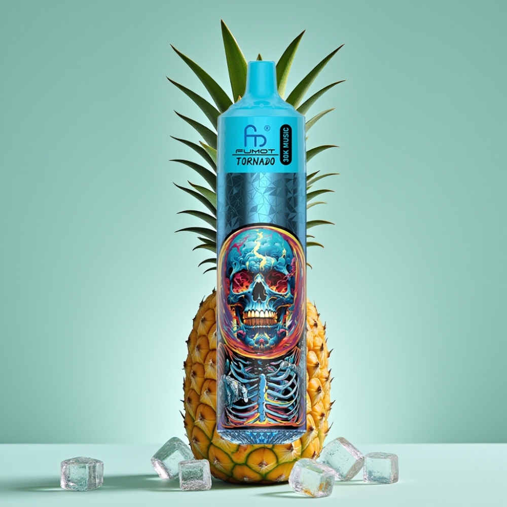 Fumot RandM Tornado 30000 Puff 30mL Ananas Buz LED Ekran