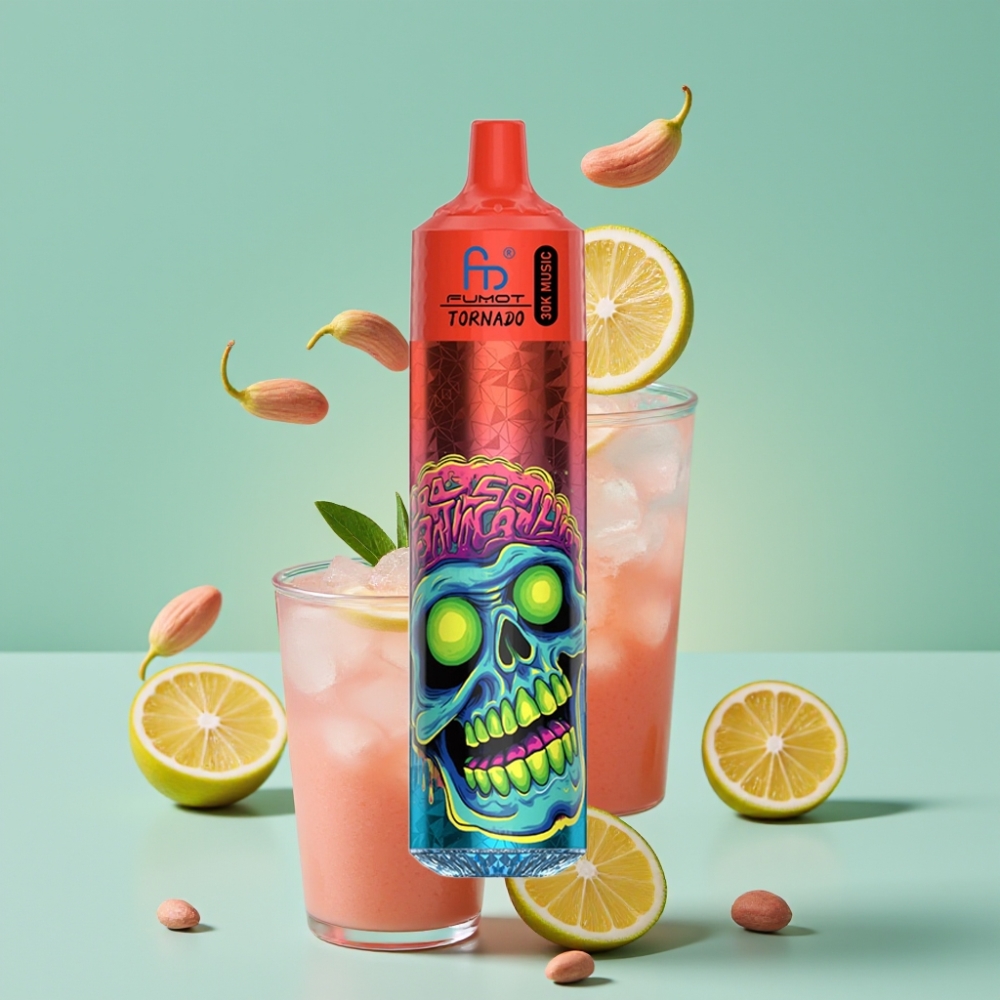 Fumot RandM Tornado 30000 Puff 30mL LED Ekran Pembe Limonata
