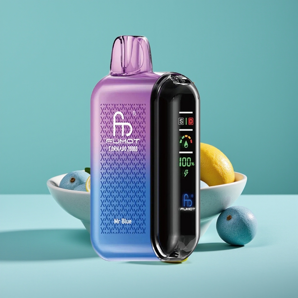 Fumot Tornado 20000 Puff Dual Mesh 20ml Bay Mavi Akıllı Ekran
