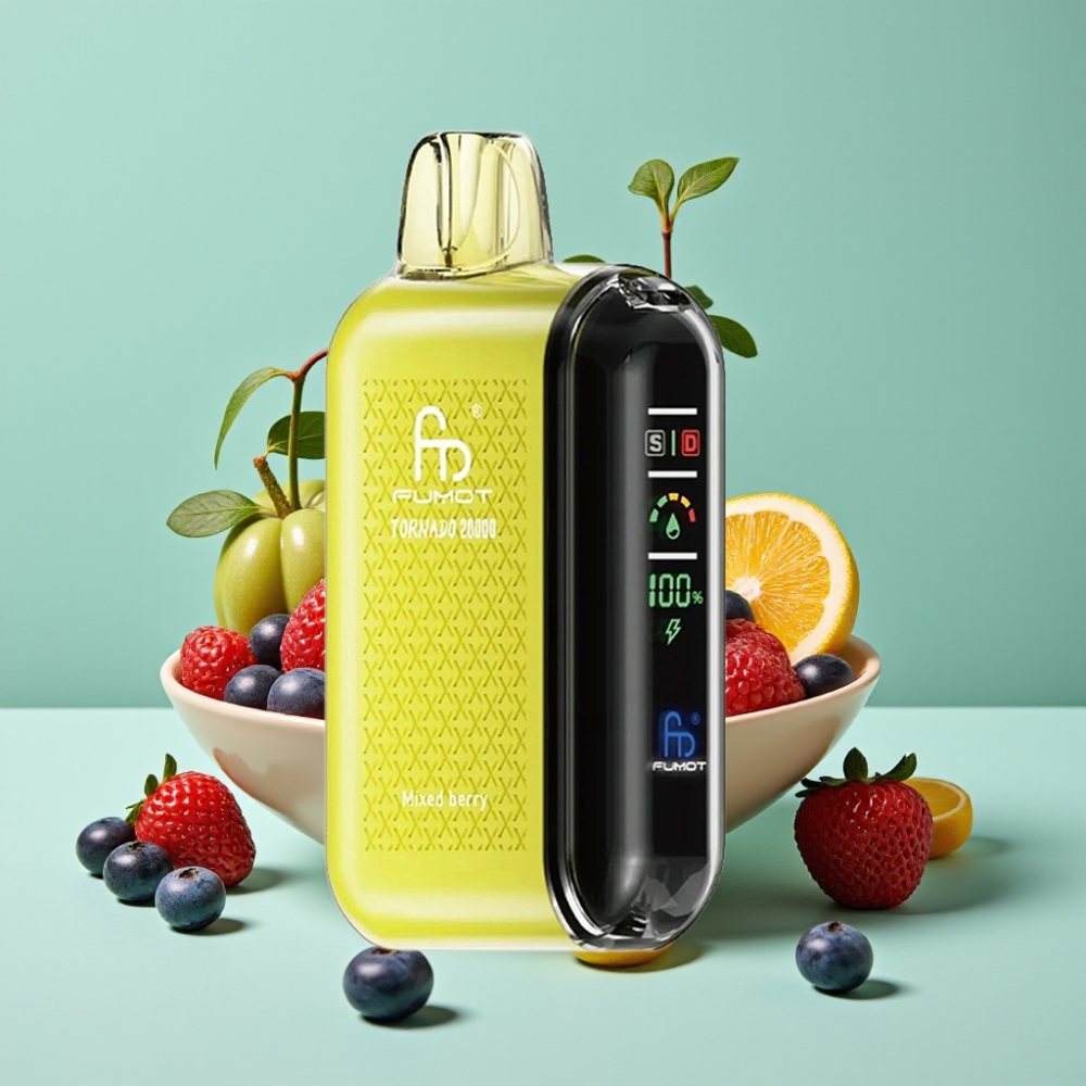Fumot Tornado 20000 Puff Dual Mesh Coil 20ml Akıllı Ekran Karışık Meyve
