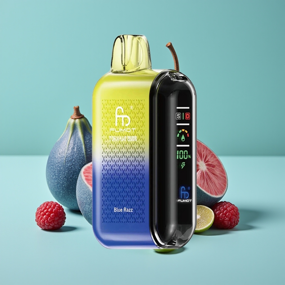 Fumot Tornado 20000 Puff Dual Mesh Coil 20ml Mavi Ahududu