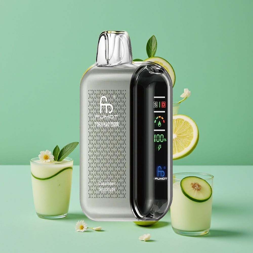 Fumot Tornado 20000 Puff Dual Mesh Coil Akıllı Ekran Salatalık Limonata