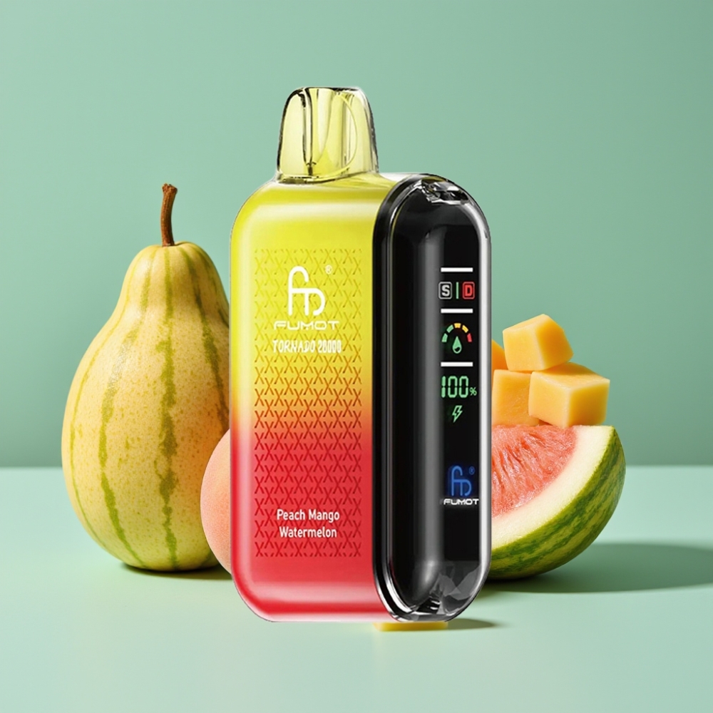 Fumot Tornado 20000 Puff Şeftali Mango Karpuz Akıllı Ekran Hava Akış Kontrolü