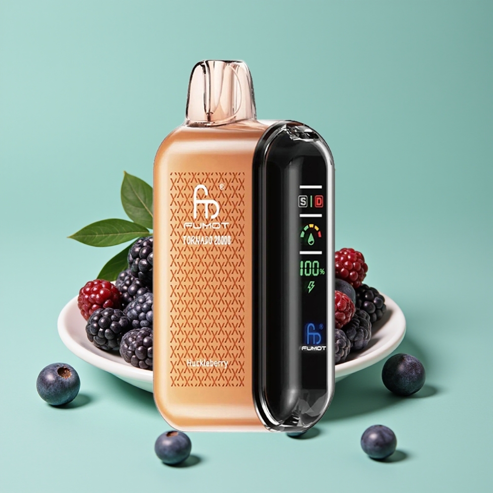 Fumot Tornado 20000 Puff Çift Mesh Bobin 20ml Ahududu vape Türkiye toptan