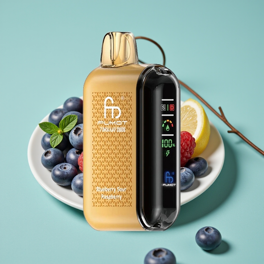 Fumot Tornado 20000 Puff Çift Mesh Bobin 20ml Yaban Mersini Ekşi Ahududu