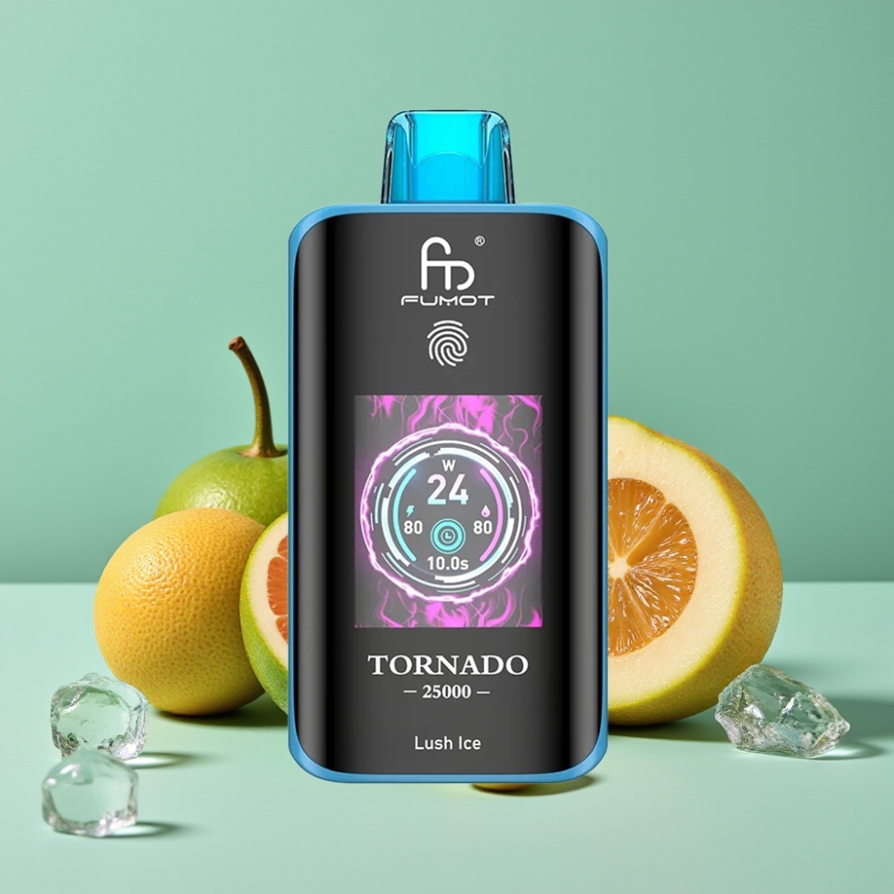 Fumot Tornado 25000 Puff HD Ekran 700mAh Şarjlı 20ml Ferah Buz Aromalı