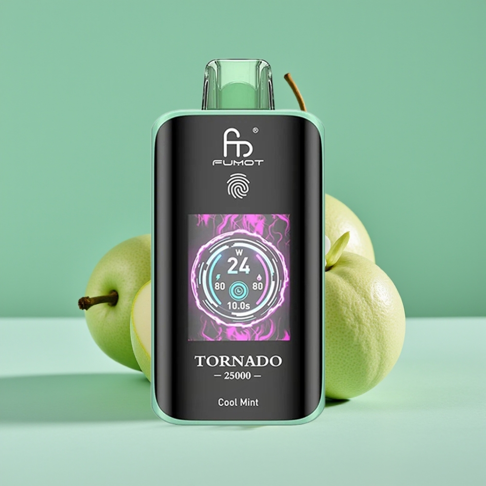 Fumot Tornado 25000 Puff HD Ekran 700mAh Şarjlı Serin Nane