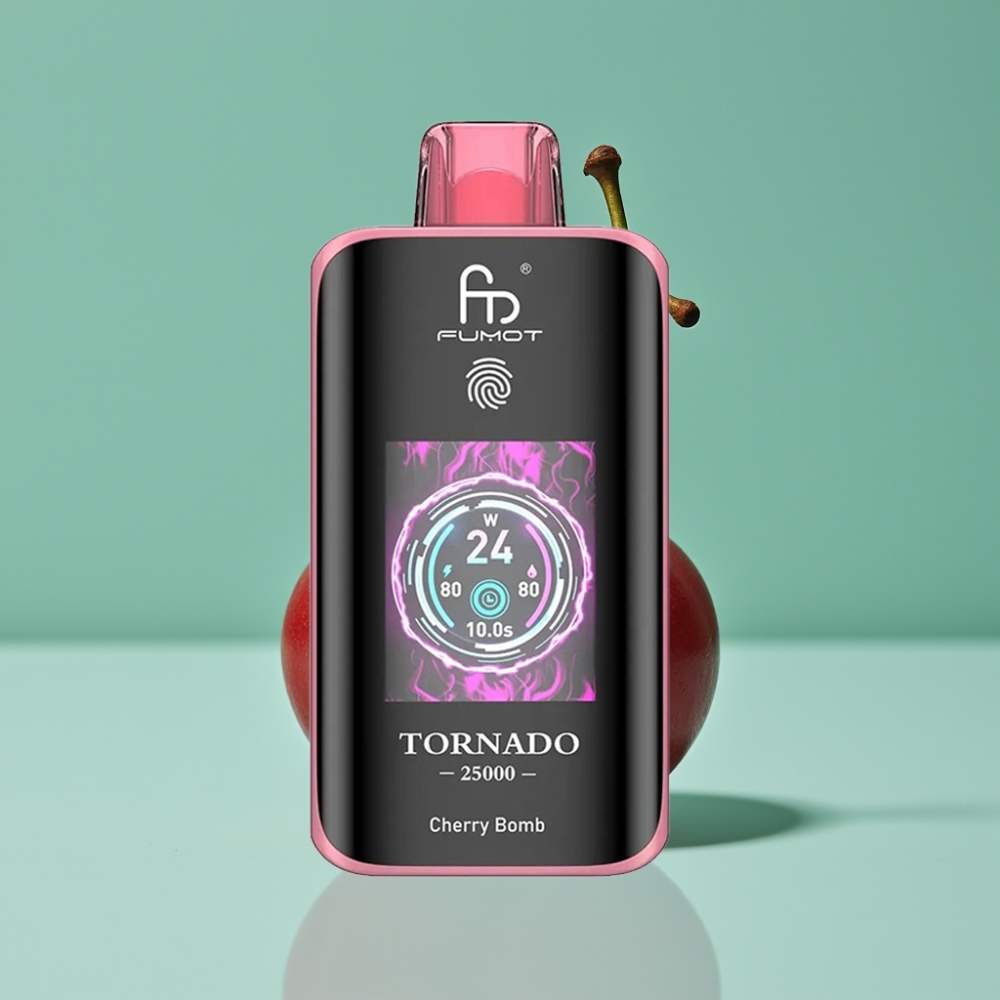 Fumot Tornado 25000 Puff HD Ekran 700mAh Şarjlı Vişne Bombası