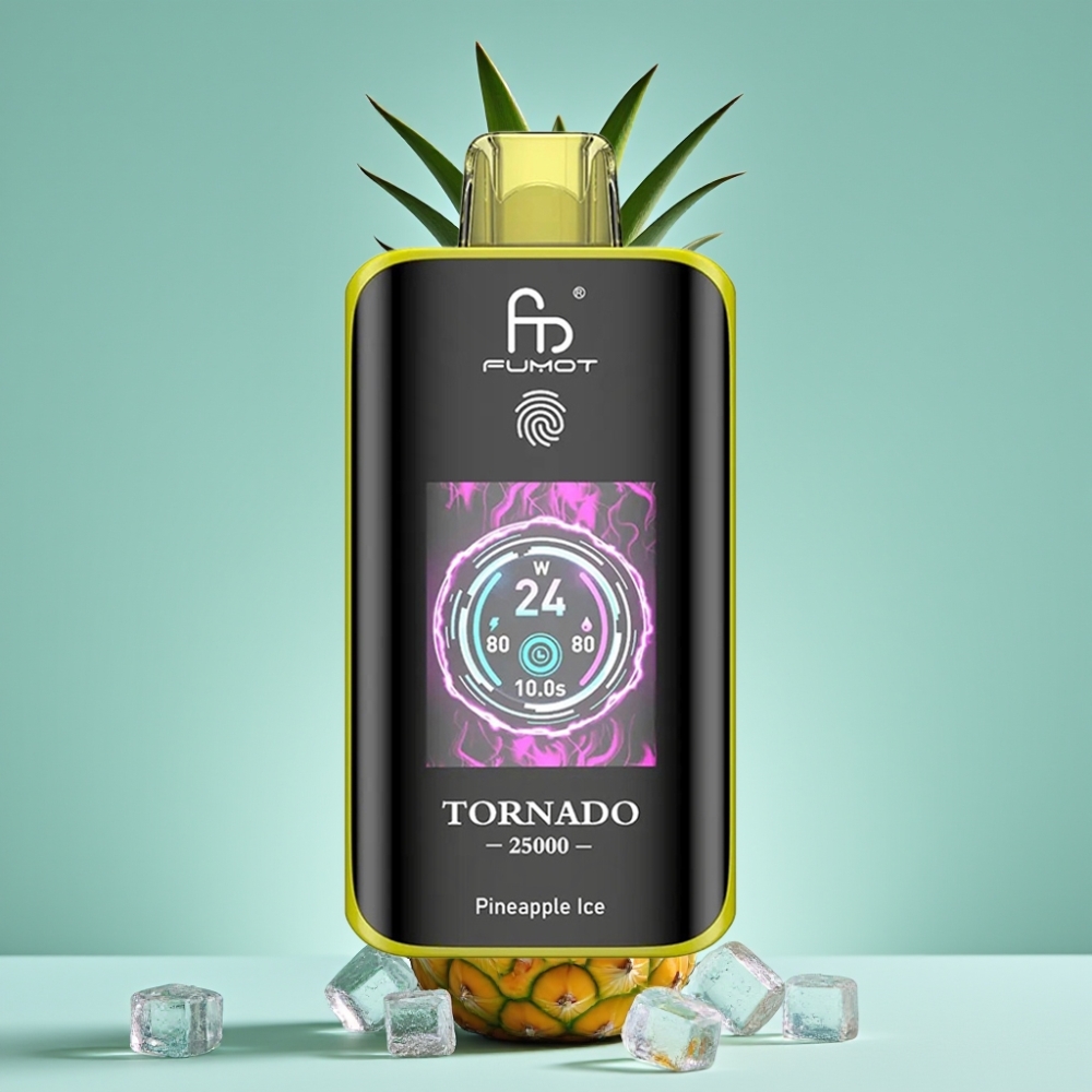 Fumot Tornado 25000 Puff HD Ekran Şarj Edilebilir Ananas Buz