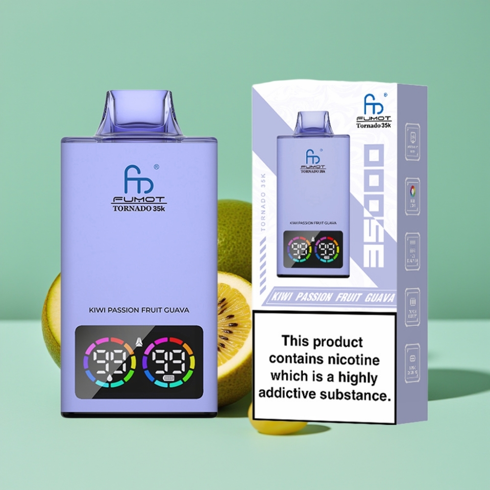 Fumot Tornado 35K Dual Mesh RGB Işıklı Kivi Çarkıfeleği Guava