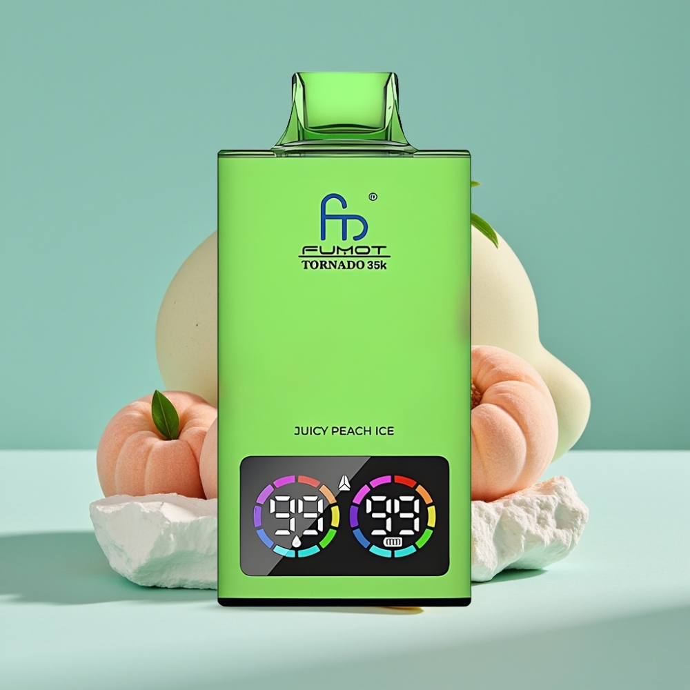 Fumot Tornado 35K Şeftali Buz RGB Işıklı Çift Mesh Coil 15ml