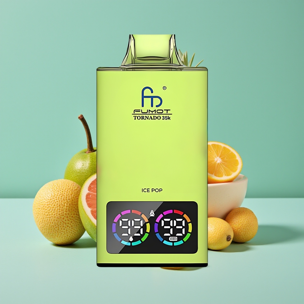 Fumot Tornado 35K Çift Mesh Bobinli 15ml Buzlu Aroma 700MAH USB-C