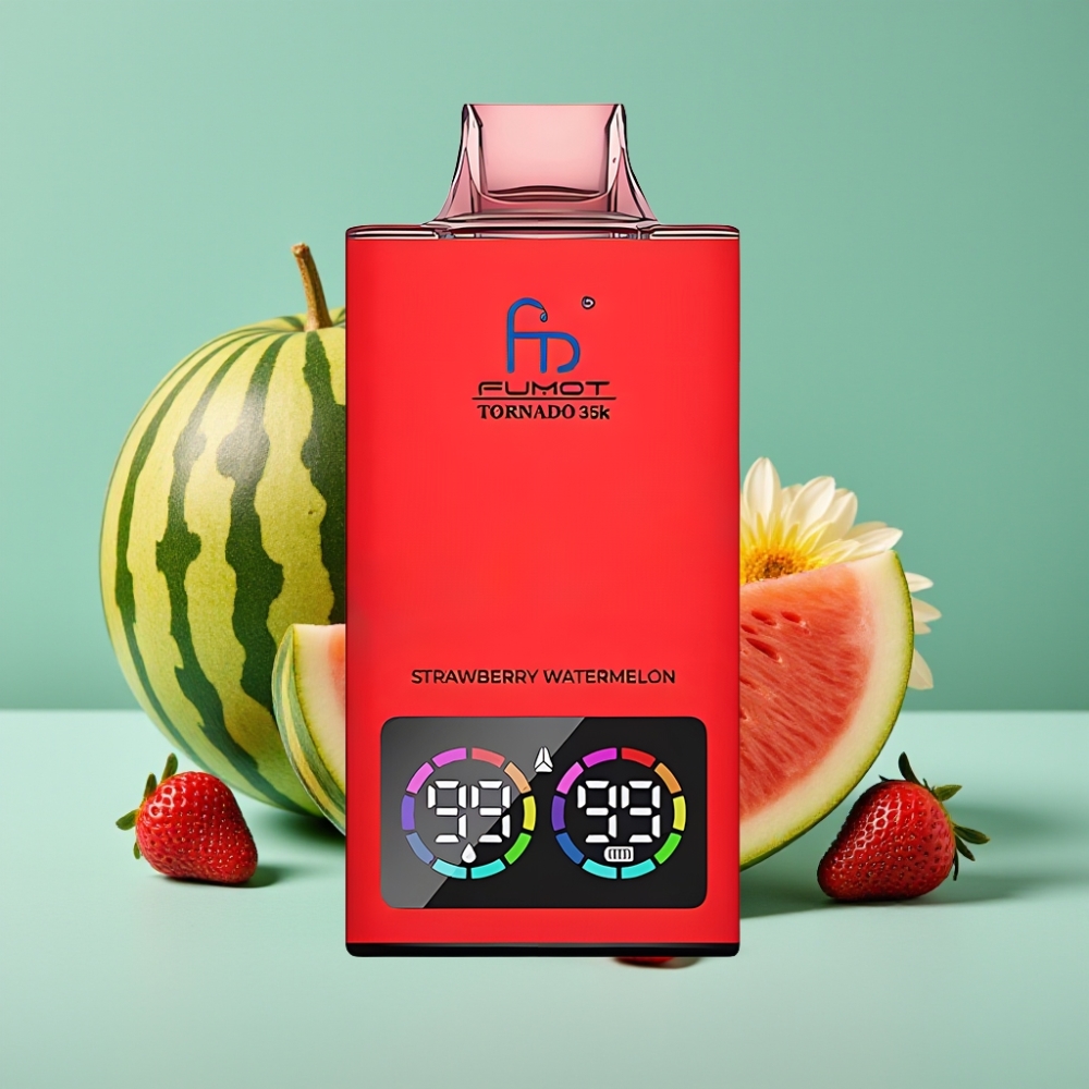 Fumot Tornado 35K Çilek Karpuz Dual Mesh Coil RGB Işıklı Hızlı Şarj