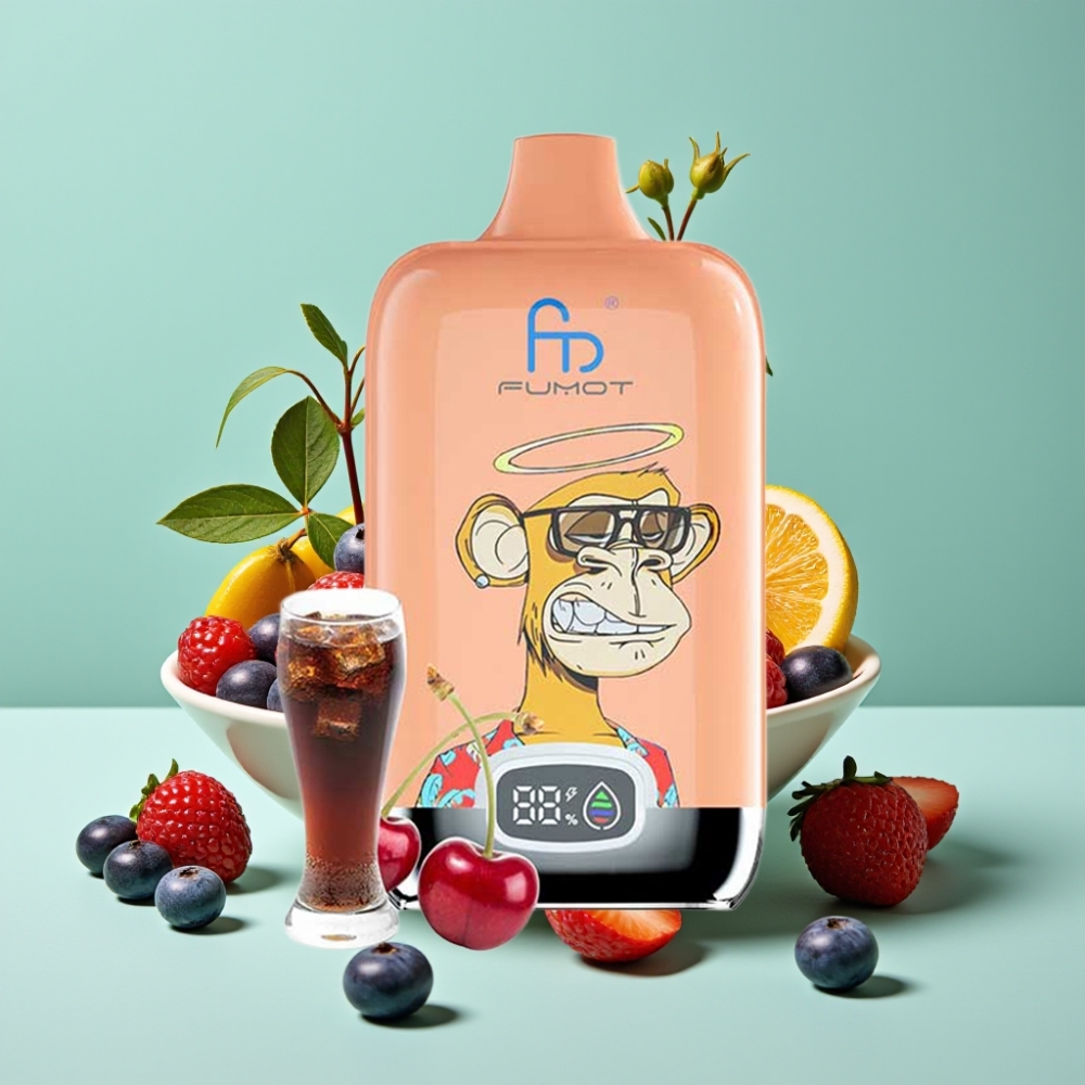 Fumot Tornado Digital Box 12000 Puff 20ml Karışık Meyveler Mesh Coil Type-C Şarj