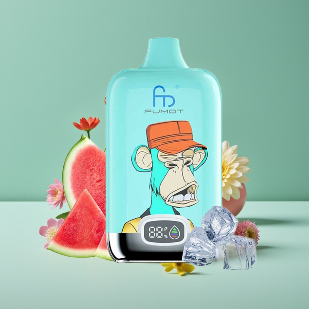 Fumot Tornado Digital Box 12000 Puff Çilekli Çörek 20ml E-Liquid Mesh Coil Type-C