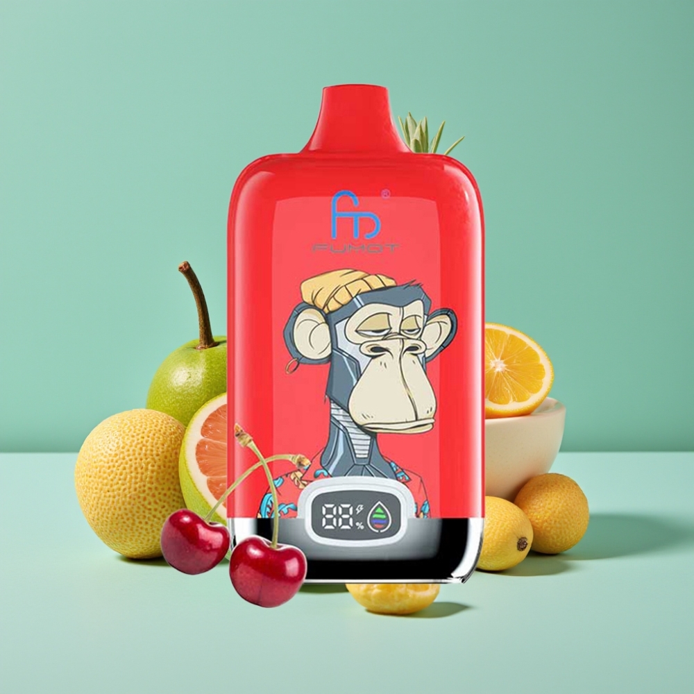 Fumot Tornado Digital Box 12000 Puffs 20ml Buzlu Aroma Type-C Şarj