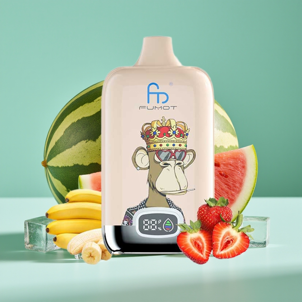 Fumot Tornado Digital Box 12000 Puffs 20ml Karpuz Buz Tip-C Şarj
