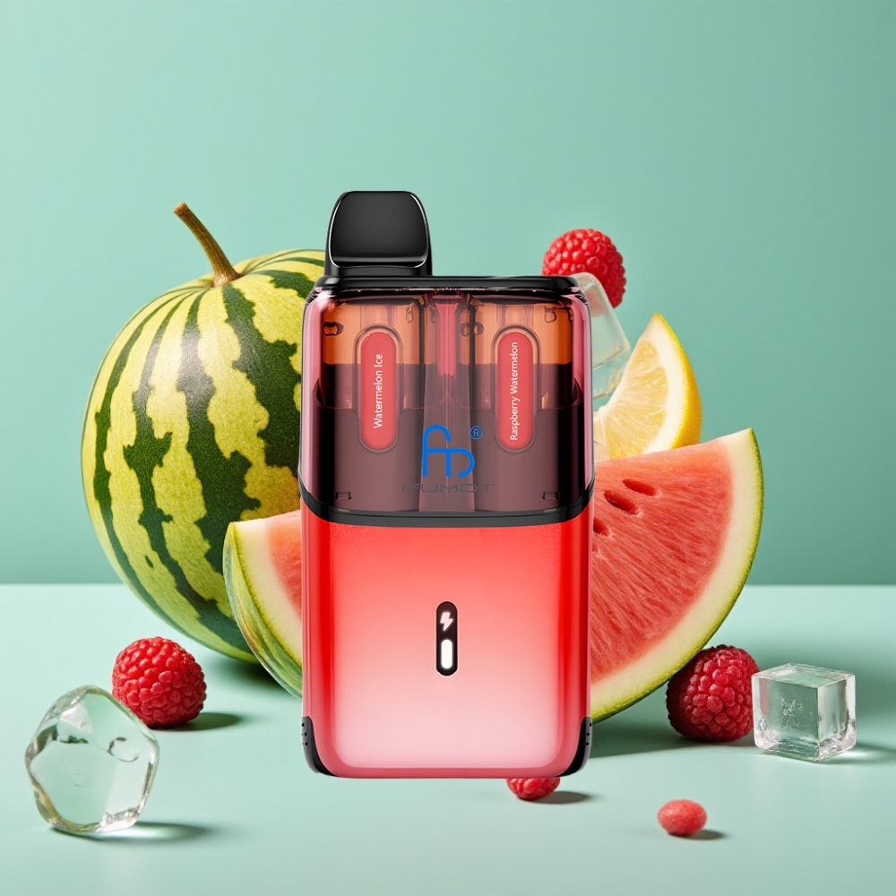 Fumot Ultra T32000 32000 Puf Tip-C Hızlı Şarj Karpuz Buzu - Ahududu Karpuz