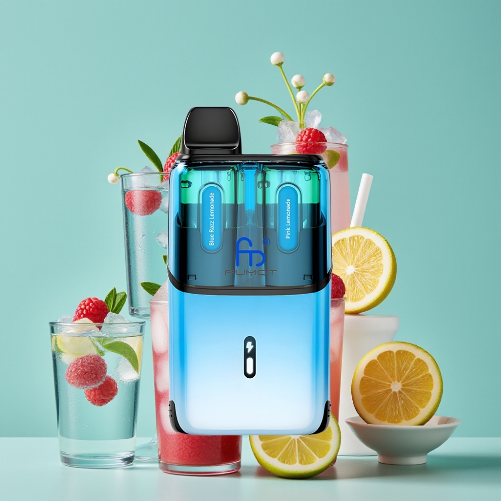 Fumot Ultra T32000 32000 Puff 800mAh Mavi Ahududu Limonata - Pembe Limonata