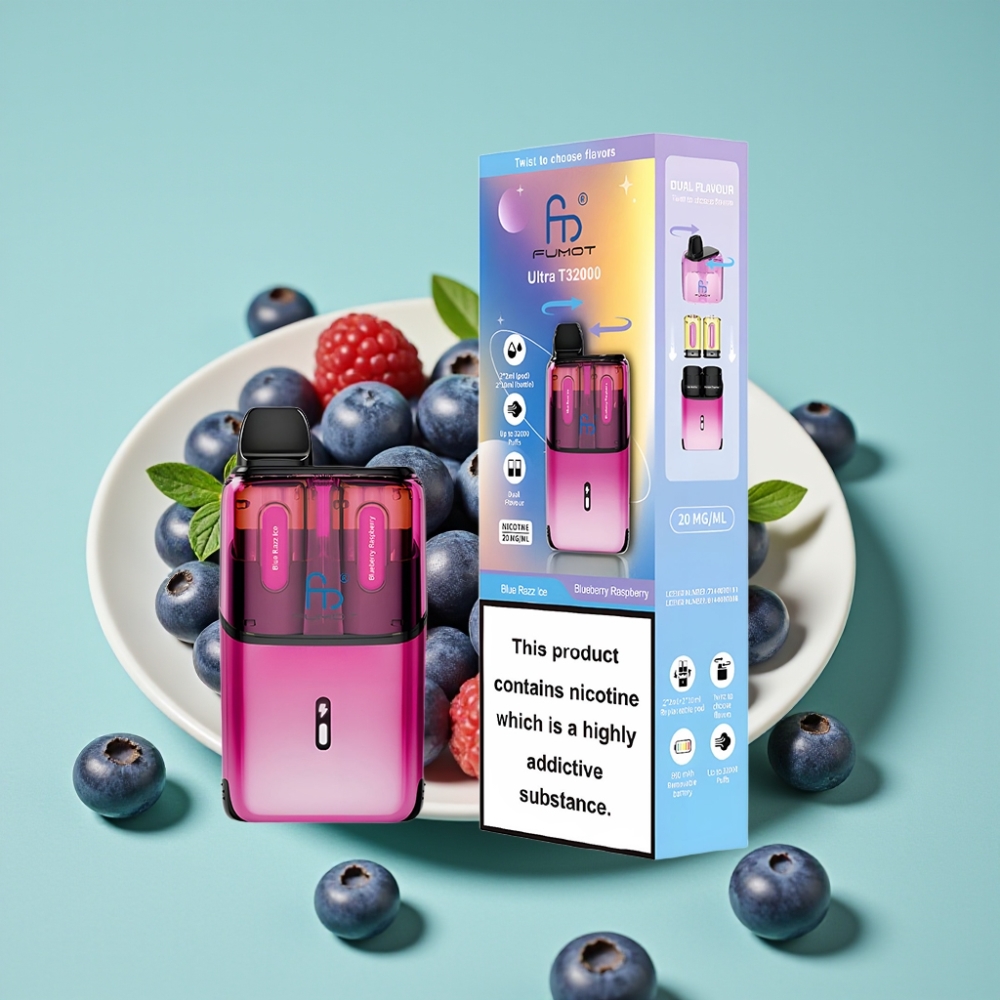Fumot Ultra T32000 32000 Puff 800mAh Type-C Şeftali Buz - Şeftali Ahududu