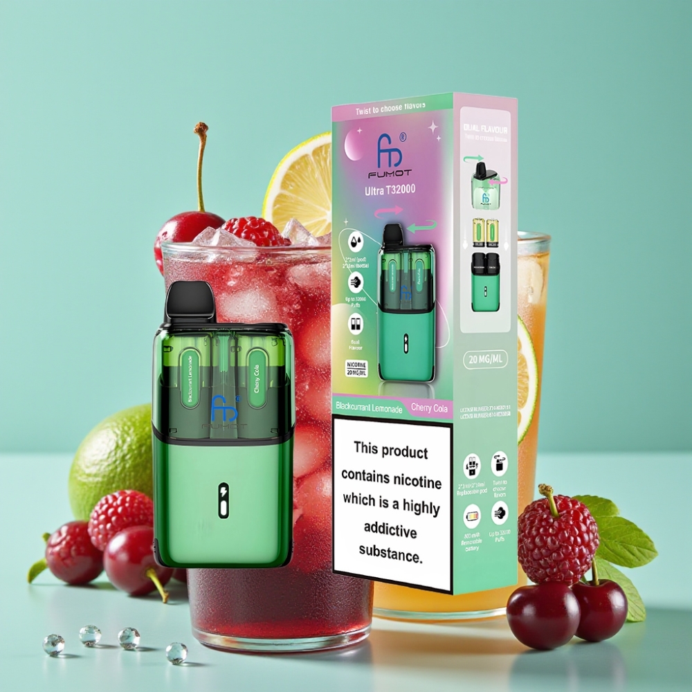 Fumot Ultra T32000 32000 Puff 800mAh Type-C Şeftali Limonata - Vişne Kola