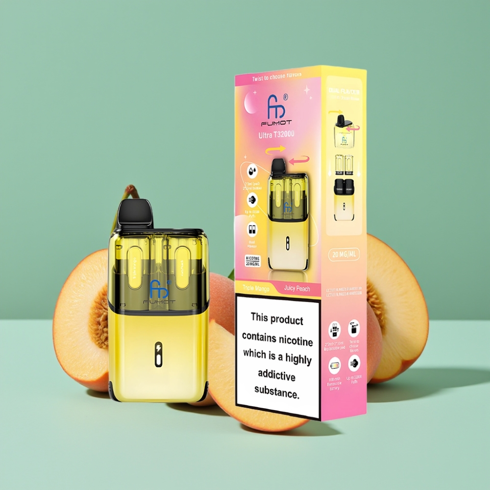 Fumot Ultra T32000 32000 Puff 800mAh Üçlü Mango - Şeftali Aromalı