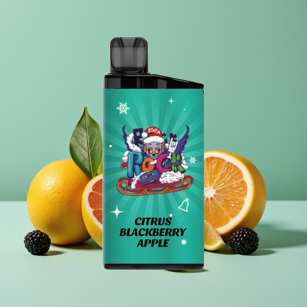 IGET Bar 3500 Puff Narenciye Böğürtlen Elma Aromalı Disposable Vape