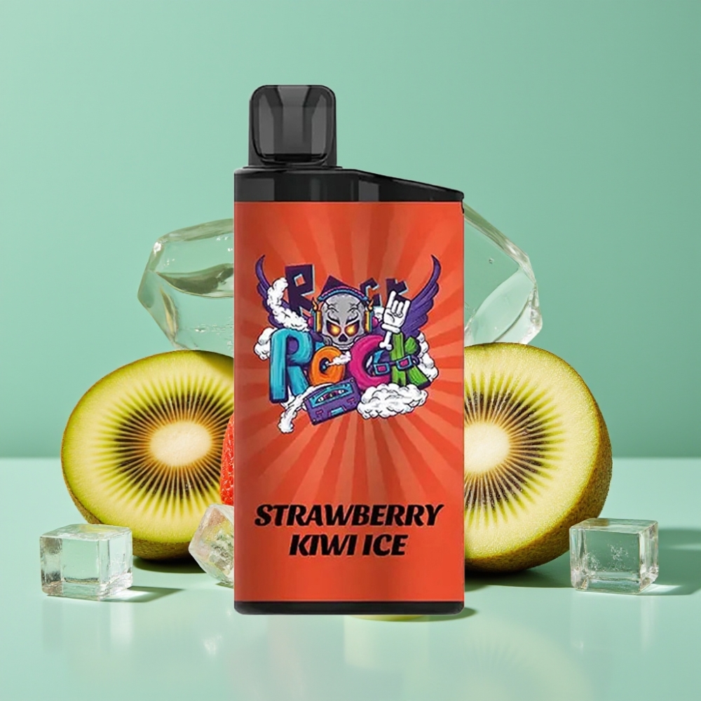 IGET Bar 3500 Puff Çilek Kivi Buz Disposable Vape 1400 mAh 1.2 Ohm Mesh Coil