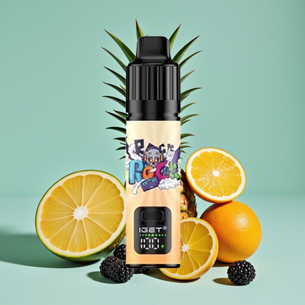 IGET BAR PLUS S3 POD 10000 Puff 5% Nikotin 18 ml Böğürtlen Ananas Portakal Aromalı