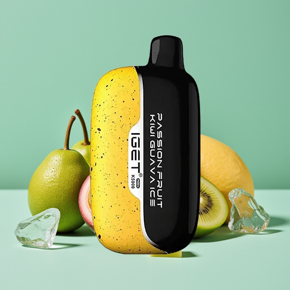 IGET Moon K5000 Puff Tutku Meyvesi Kivi Guava Buz Aromalı Disposable Vape