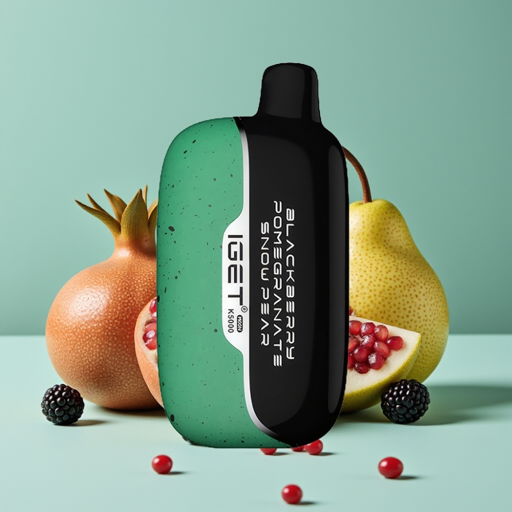 IGET Moon K5000 Puffs 81.5g PC Black Böğürtlen Nar Kar Armudu