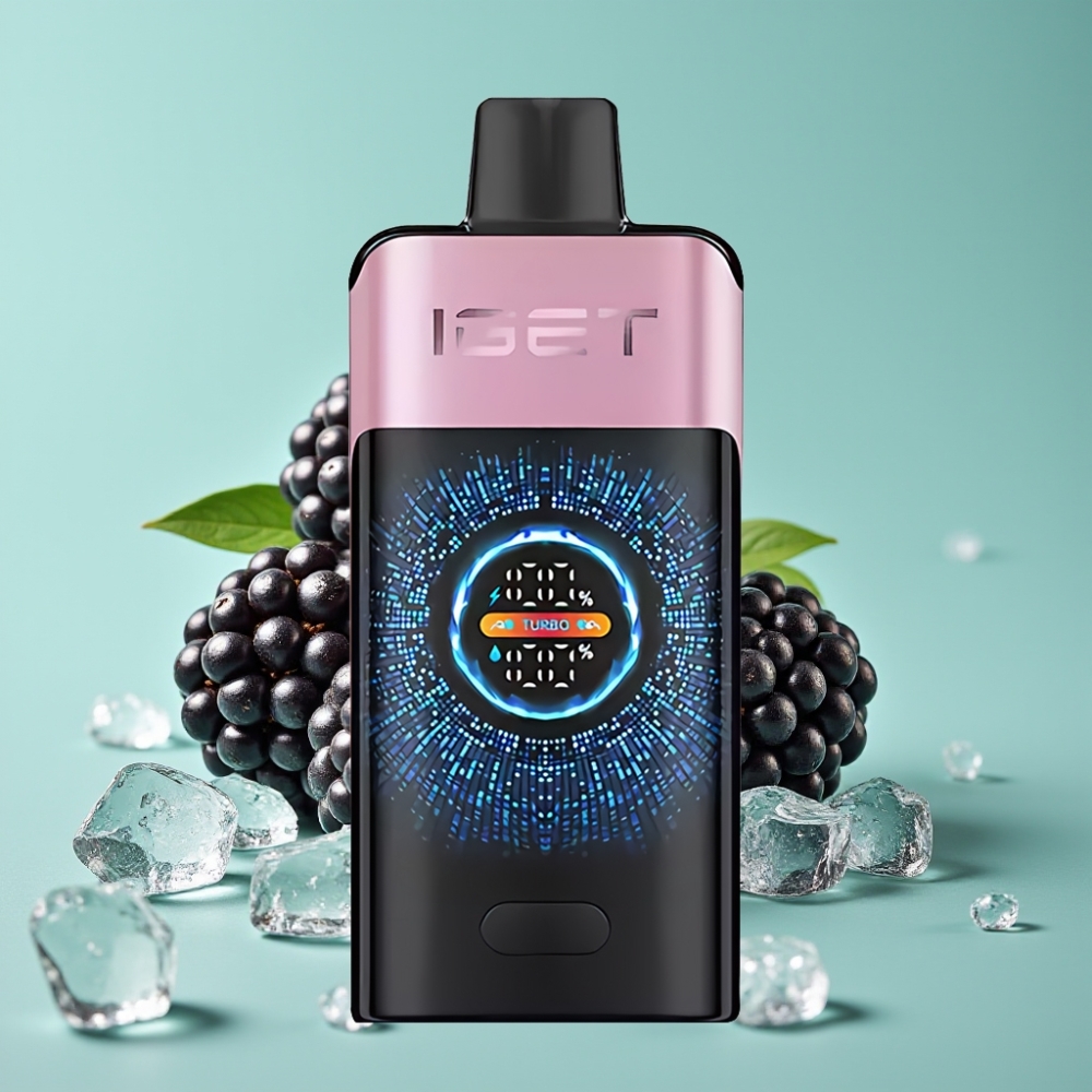 IGET ONE 12000 Püf Düzenli Mod 9000 Püf Turbo Mod Böğürtlen Buz Disposable Vape