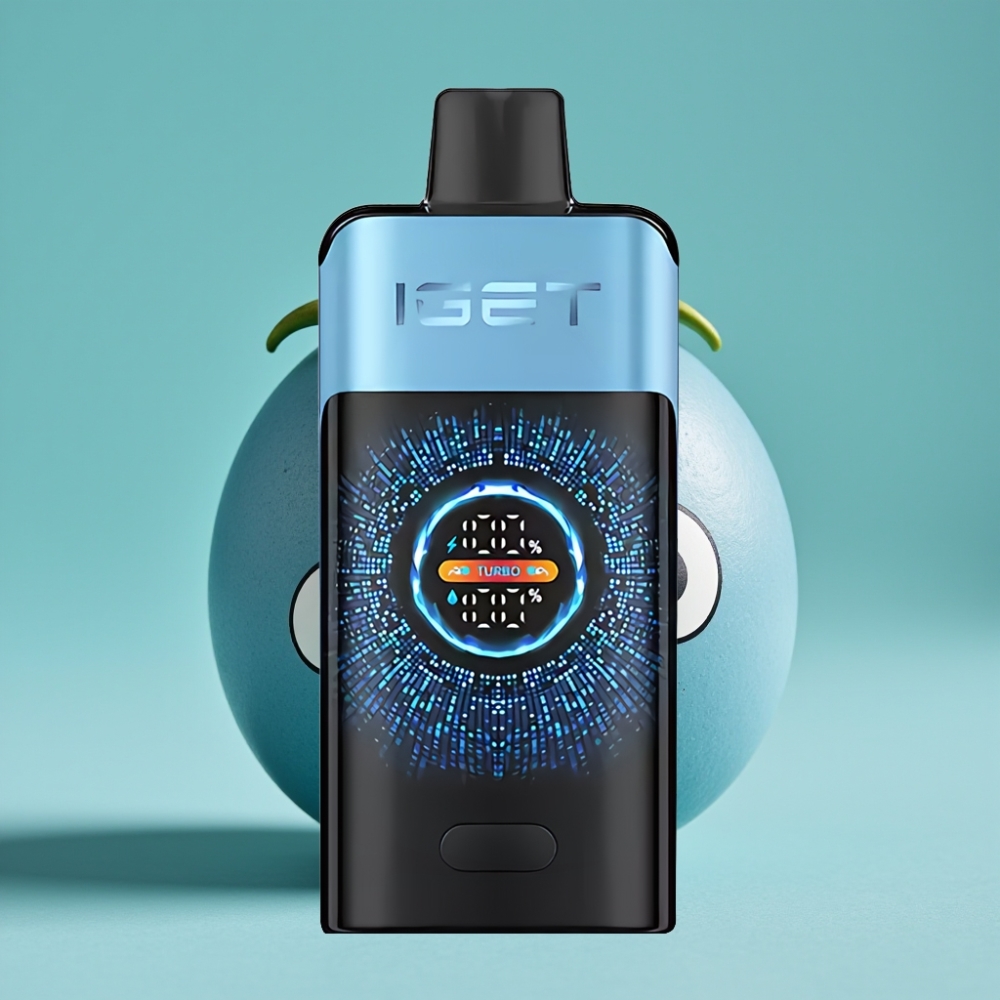 IGET ONE 12000 Puff Turbo Mod Mavi Canavar Renkli Ekran Çift Mesh Bobin