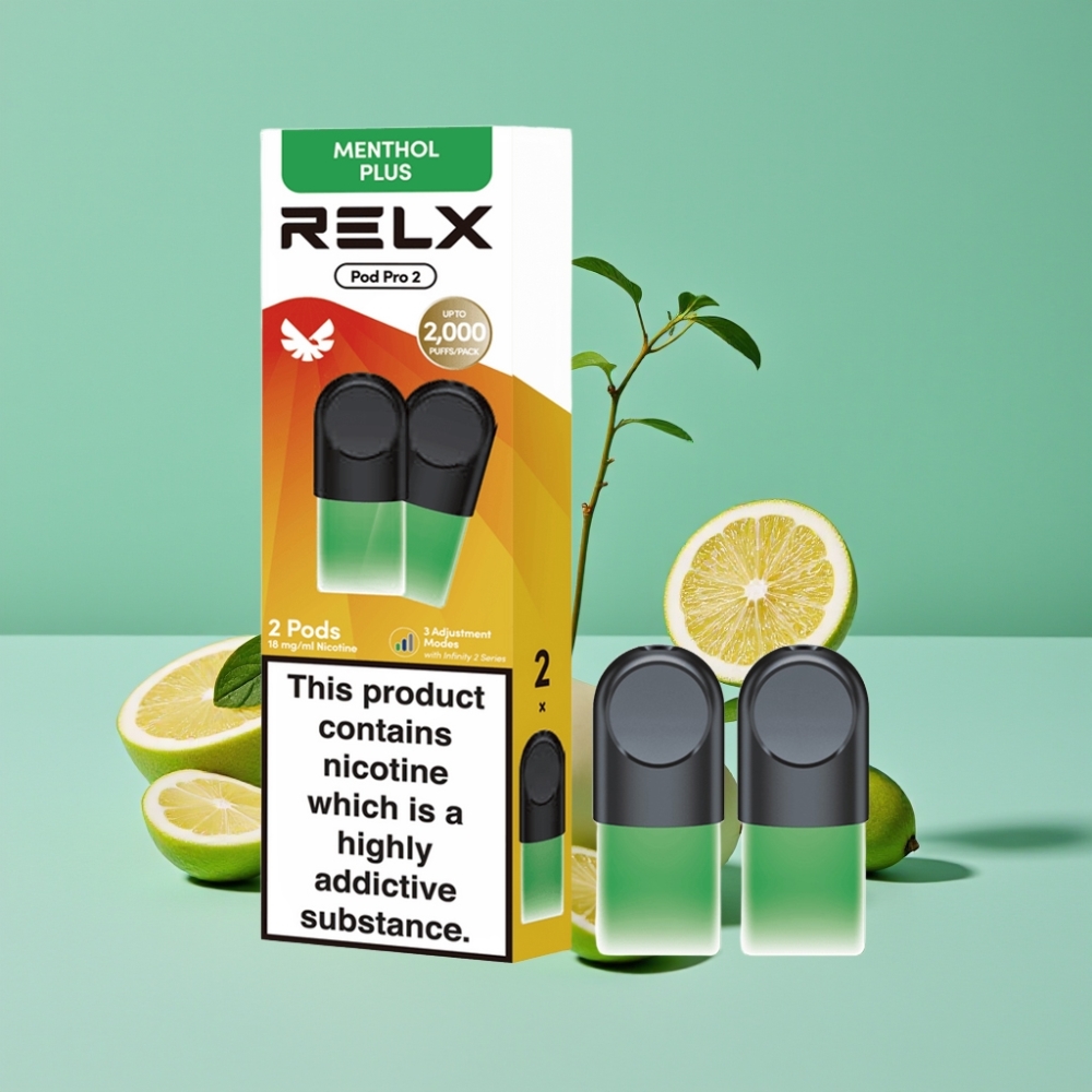RELX Pod Pro 2 600 Puf 1.8% Nikotin Nane-Mentol Plus 1.9ml