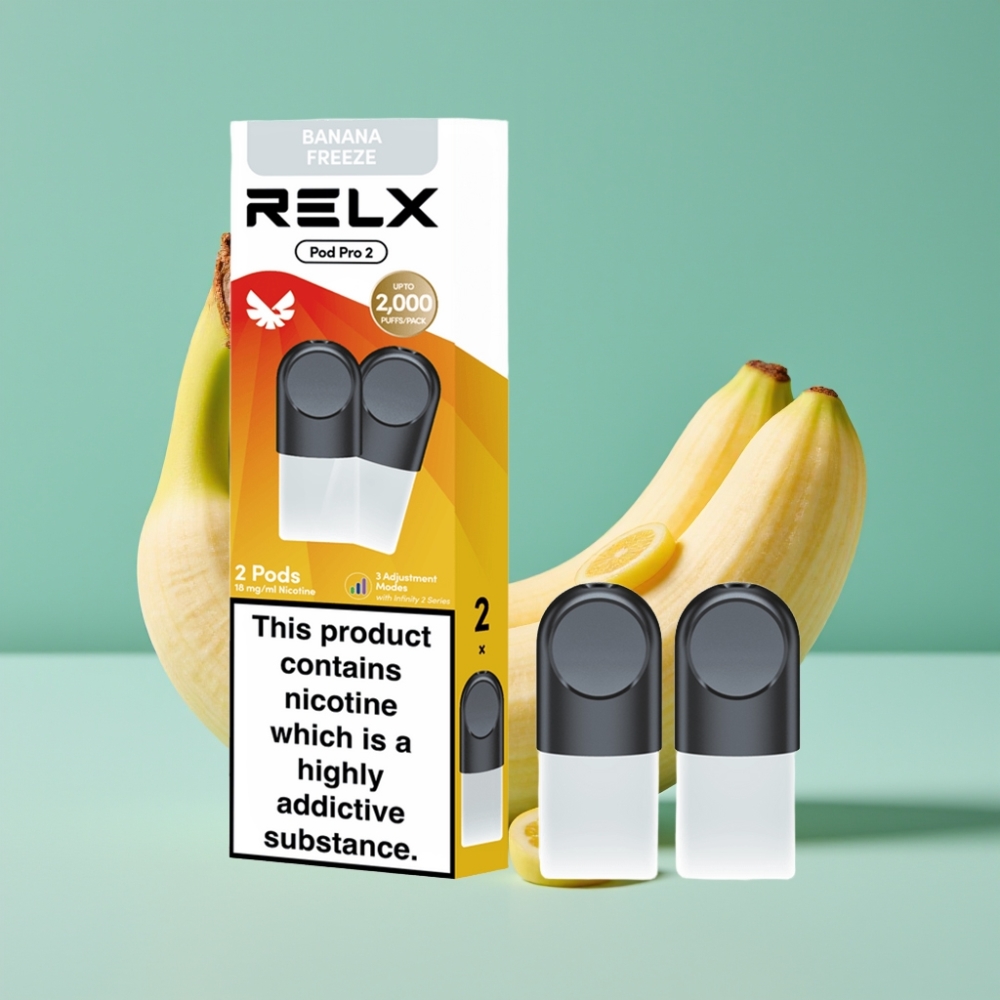 RELX Pod Pro 2 600 Puff 1.8% Nikotin 1.9ml Tatlı-Muz Freeze