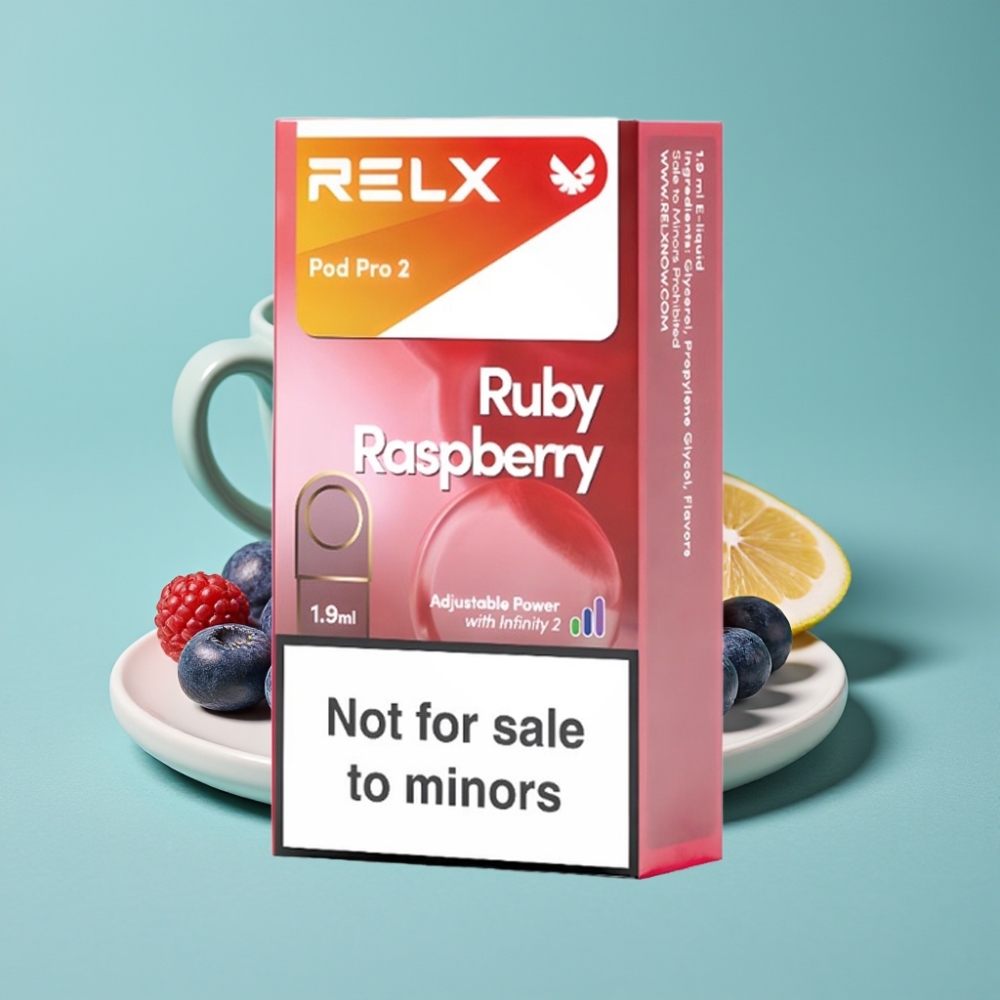 RELX Pod Pro 2 600 Puff 1.9ml Mavi Ahududu 0% Nikotin vape Türkiye toptan