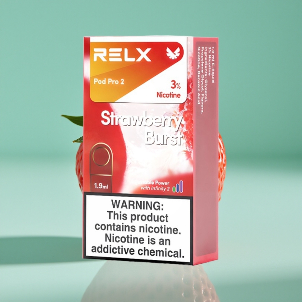 RELX Pod Pro 2 600 Puff 3% Nikotin 1.9ml Çilek Patlaması