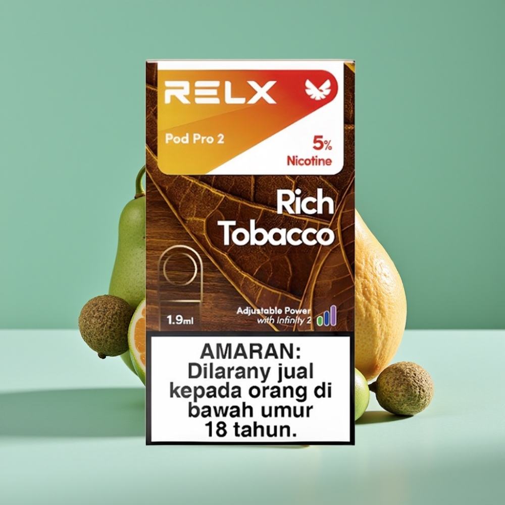 RELX Pod Pro 2 600 Puff 5% Nikotin 1.9ml Zengin Tütün vape Türkiye toptan
