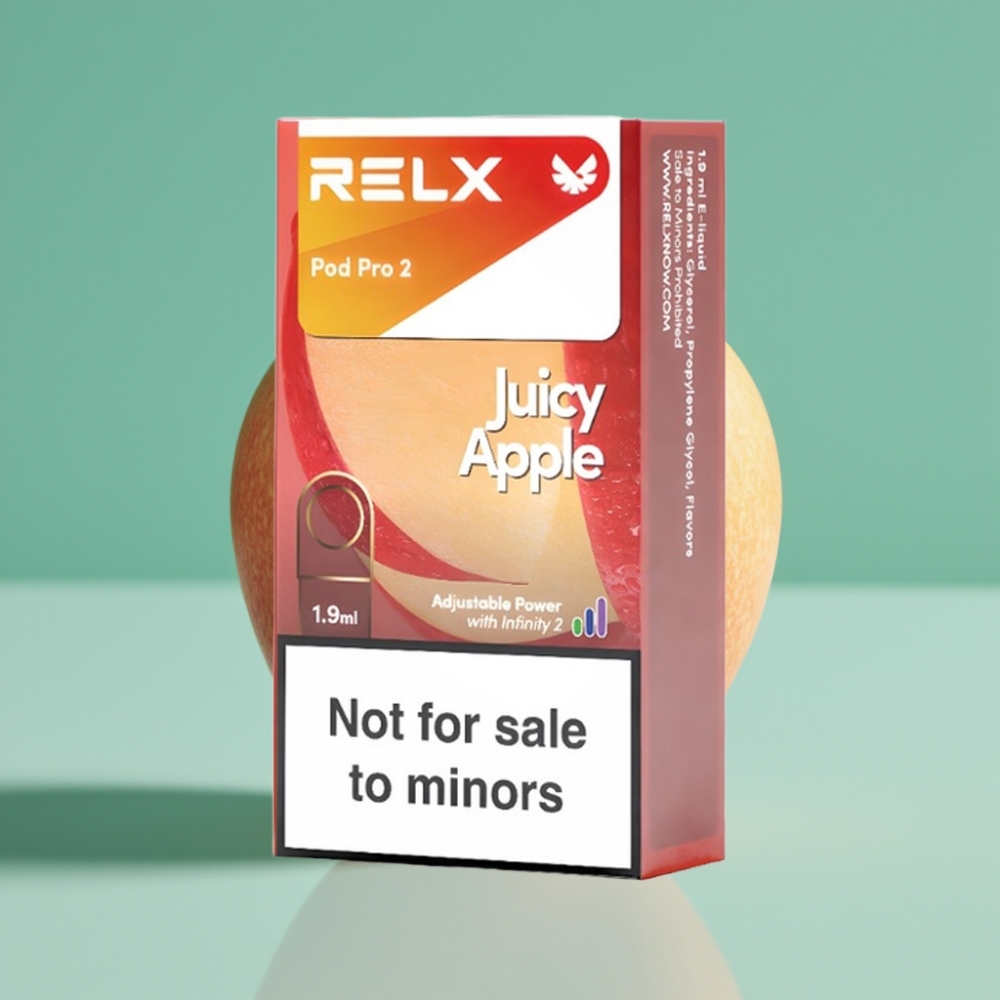 RELX Pod Pro 2 600 Pufluk 0% Nikotin 1.9ml Sulu Elma Aromalı