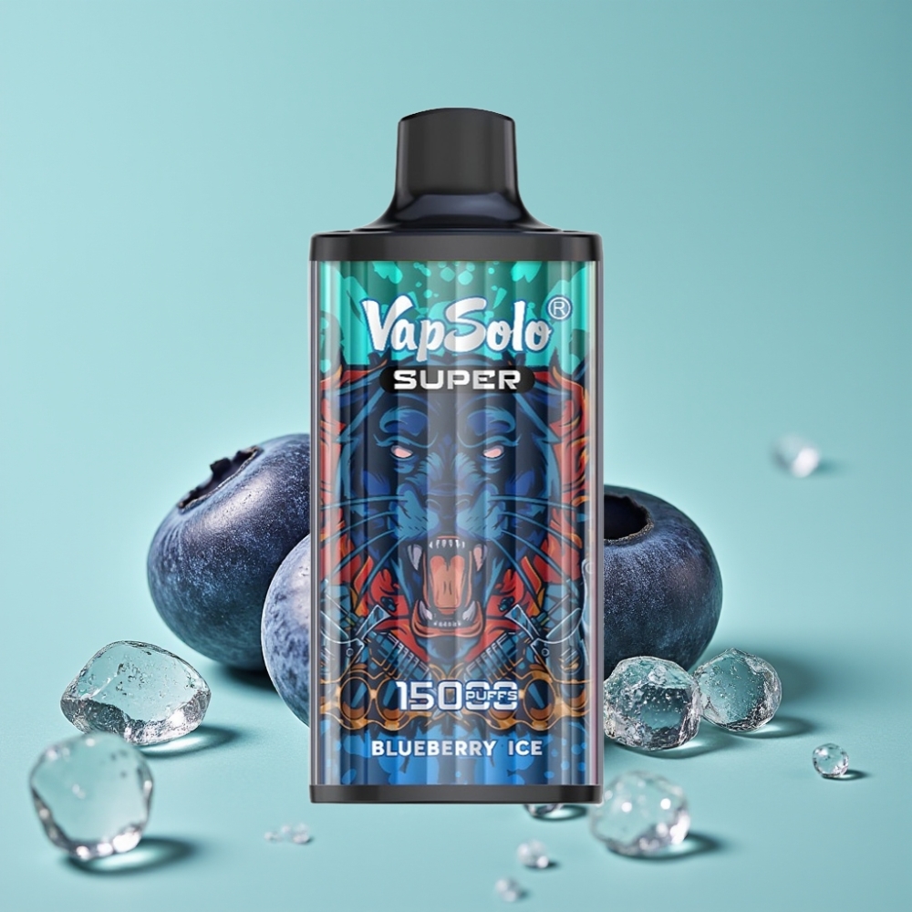 Vapsolo Super 15000 Puffs 40ml 850mAh Type-C Yaban Mersini Buz
