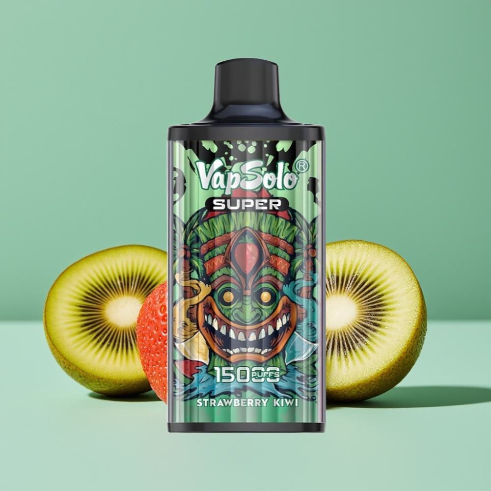 Vapsolo Super 15000 Puffs 40ml Çilek Kivi Aromalı Disposable Vape