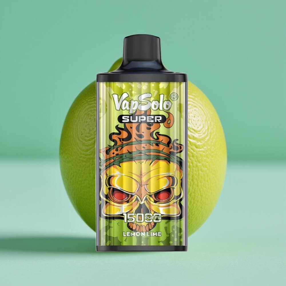 Vapsolo Super 15000 Puffs Lima Limon 40ml 850mAh Type-C vape Türkiye toptan